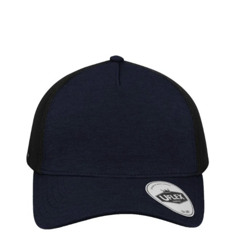 5 Panel RQ Trucker Cap 65% Polyester | 30% Cotton | 5% Spandex
Peak: Pre-Curved Peak
Polysnap

AVAILABLE NON BRANDED AND BRANDED.  CONTACT US FOR A QUOTE