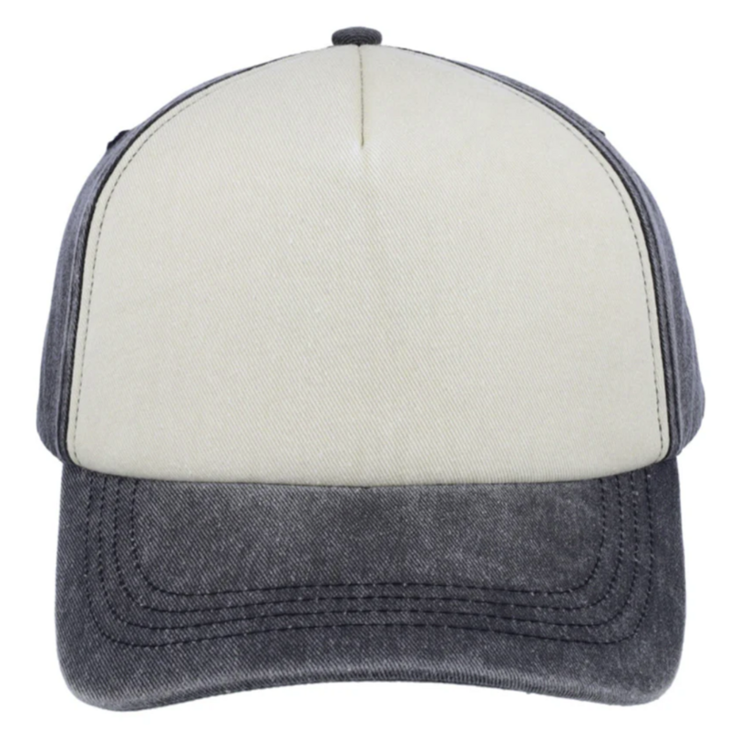 5 Panel Vintage Washed Cap 100% Cotton
Sunday fold buckle
Pre-curved peak 

AVAILABLE NON BRANDED AND BRANDED.  CONTACT US FOR A QUOTE