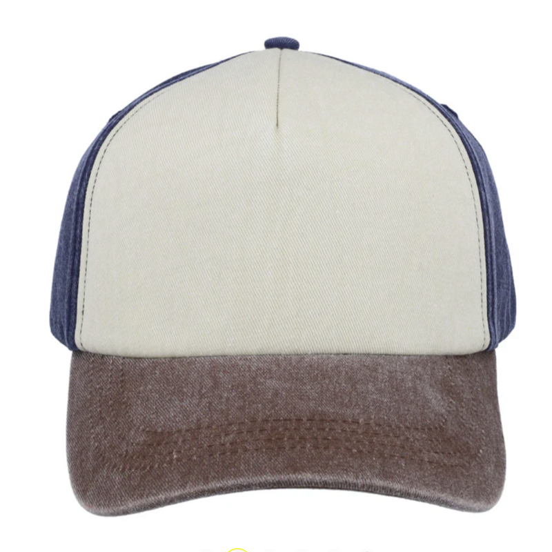 5 Panel Vintage Washed Cap 100% Cotton
Sunday fold buckle
Pre-curved peak

AVAILABLE NON BRANDED AND BRANDED.  CONTACT US FOR A QUOTE